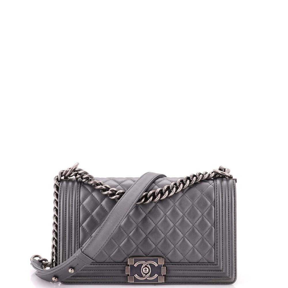 Chanel Boy Flap Bag Quilted Metallic #312347C38B